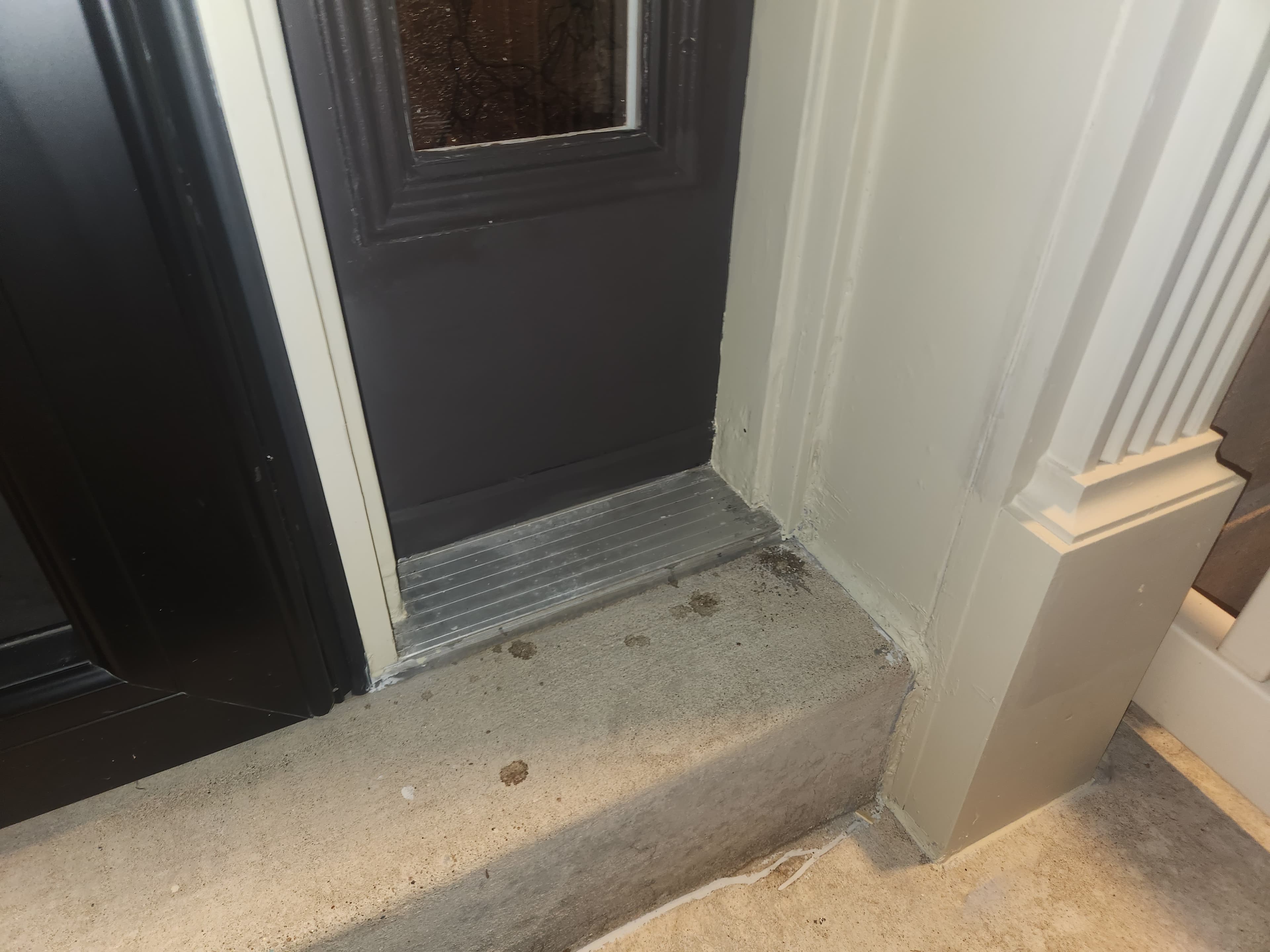 Basement Door Jamb Leak Repair after 1