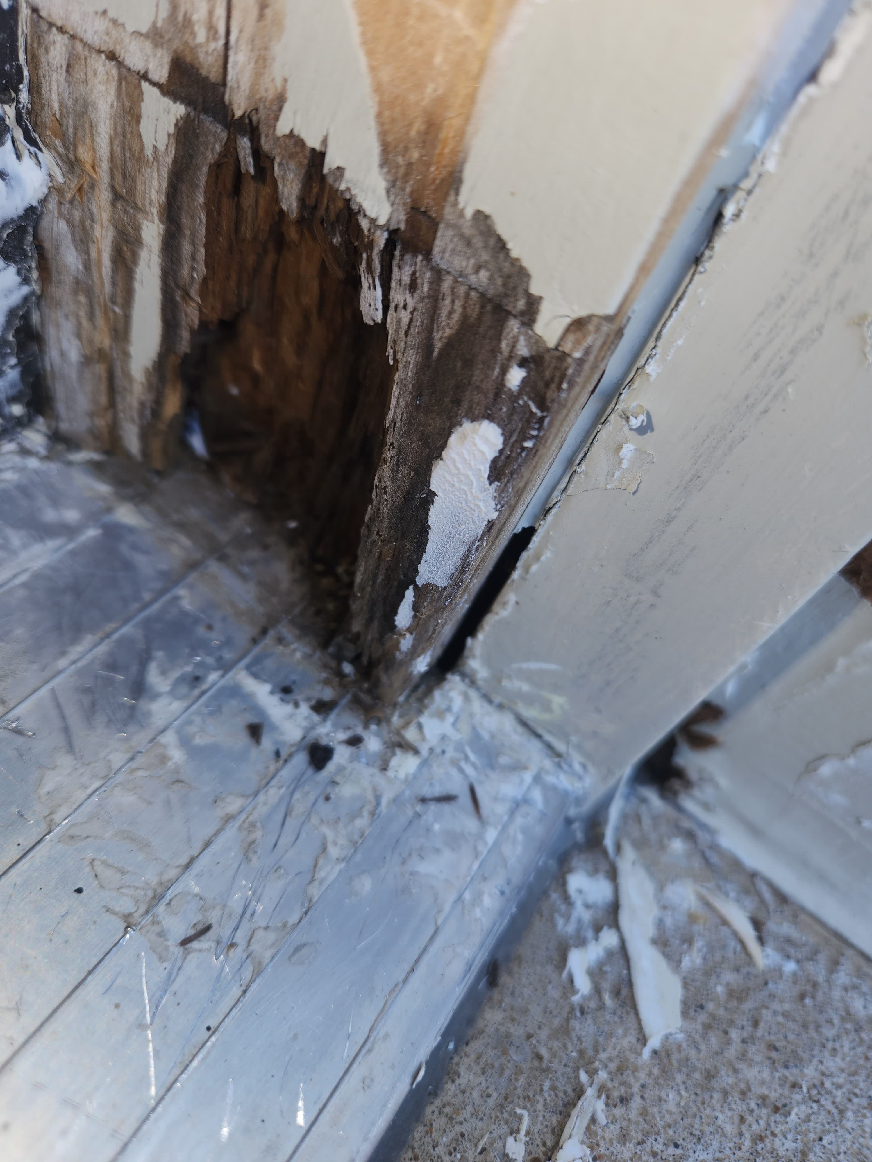 Basement Door Jamb Leak Repair before 1